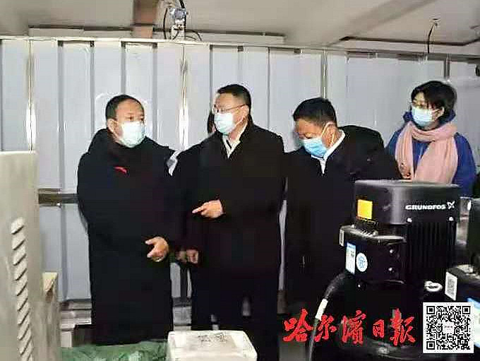 孙喆市长莅临居民二次供水改造项目现场检查指导工作